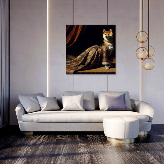 Regal Shiba Twilight Majesty Canvas
