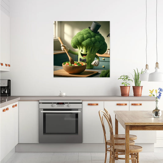 Gourmet Broccoli Stir Canvas