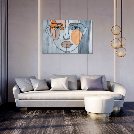 Abstract Face Harmony Canvas