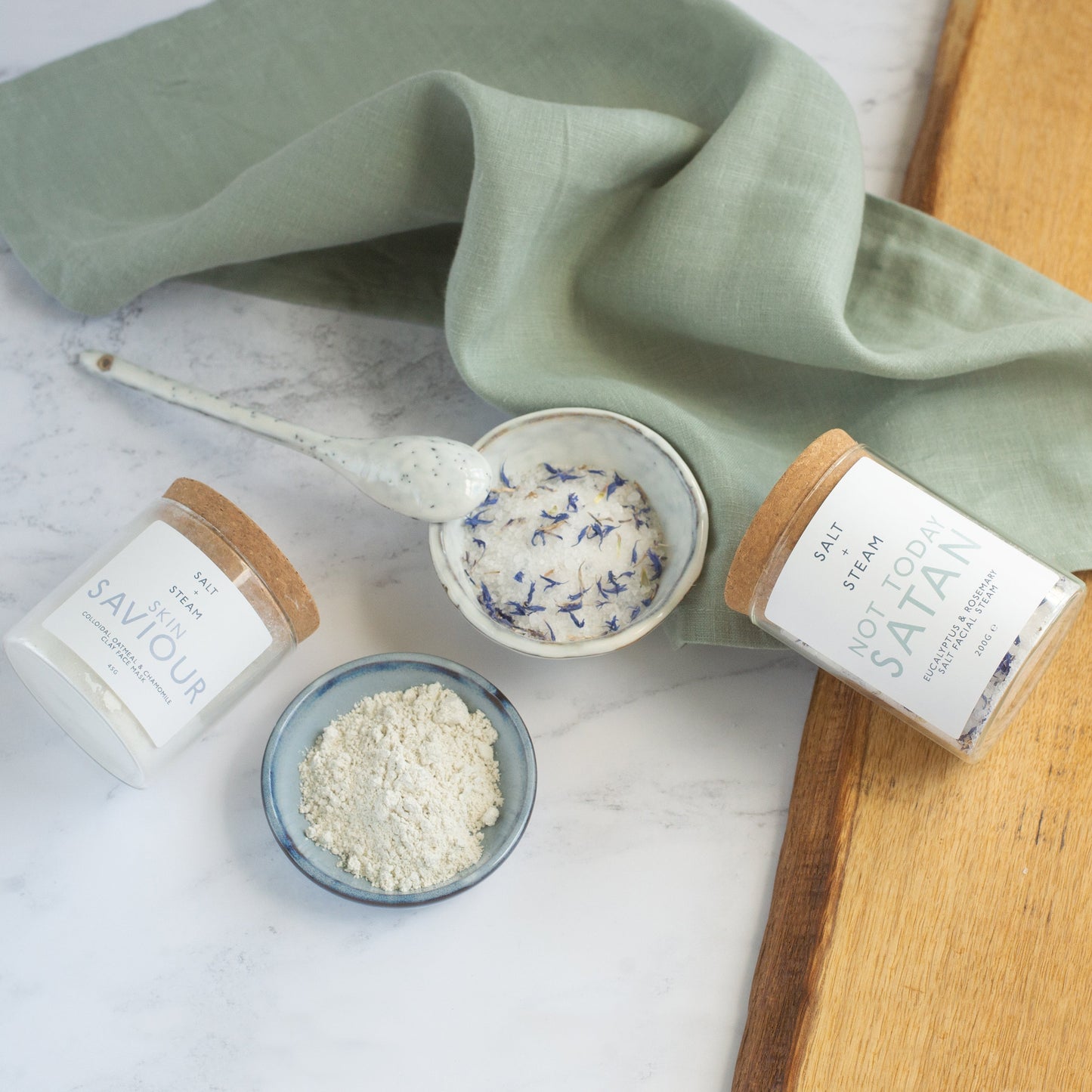 CLAY FACE MASK + FACIAL STEAM GIFT SET