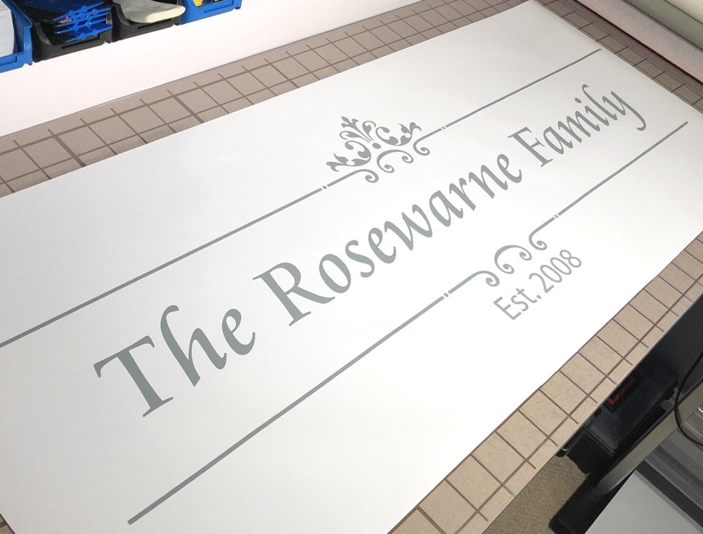 Family Established Wall Sticker | Personalised Family Name Vinyl Decal