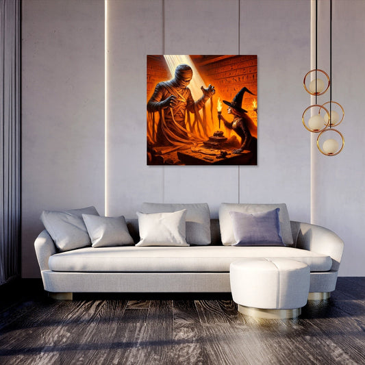 Tomb Confrontation Canvas