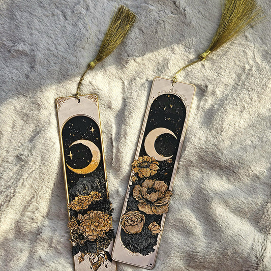 Dreamy Moons 3D Printed Bookmark Set – Celestial Arch Bookmarks for Readers & Star-Gazers