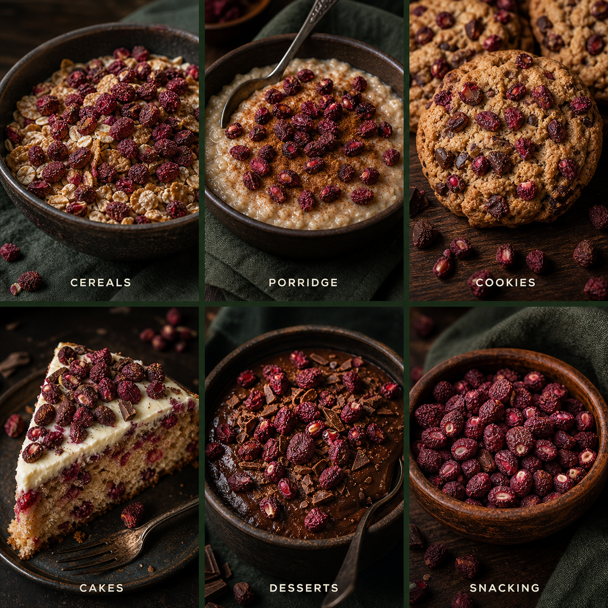 Freeze Dried Pomegranate Seeds