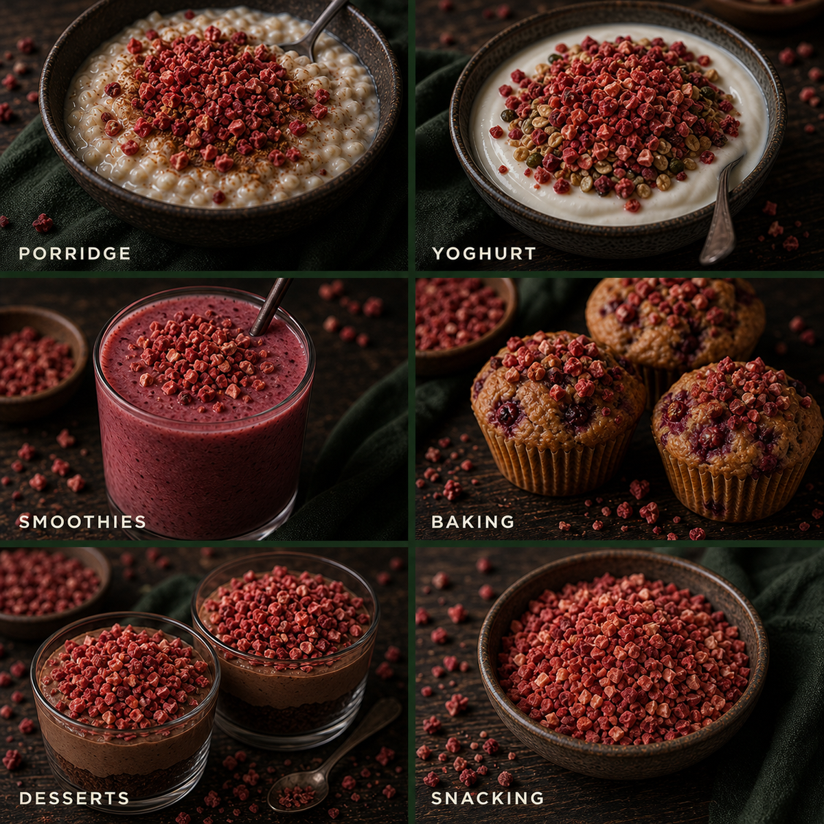 Freeze Dried Red Berry Nibs