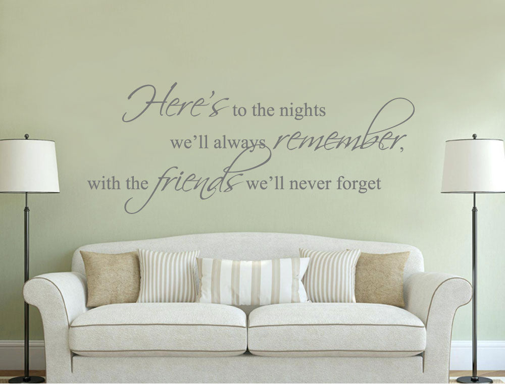 Friends Wall Sticker Quote – Meaningful Wall Decor