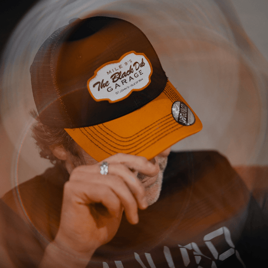 Black & Yellow Black Dub Garage Trucker Hat