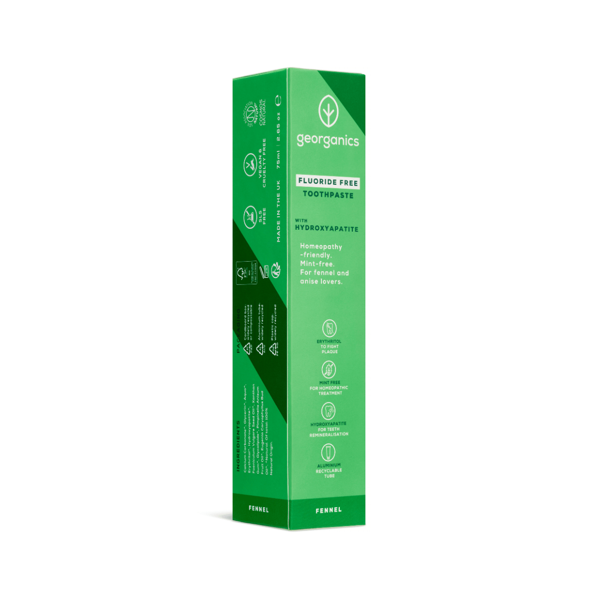Georganics Fluoride-Free Fennel Toothpaste with Hydroxyapatite