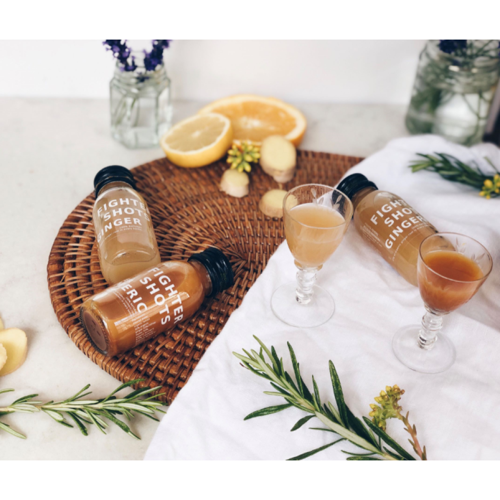 Ginger - 27g organic cold pressed ginger in every bottle, 12 x 60ml