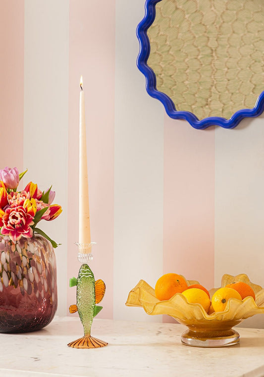 Ginny's Glass Bass Candle Holder