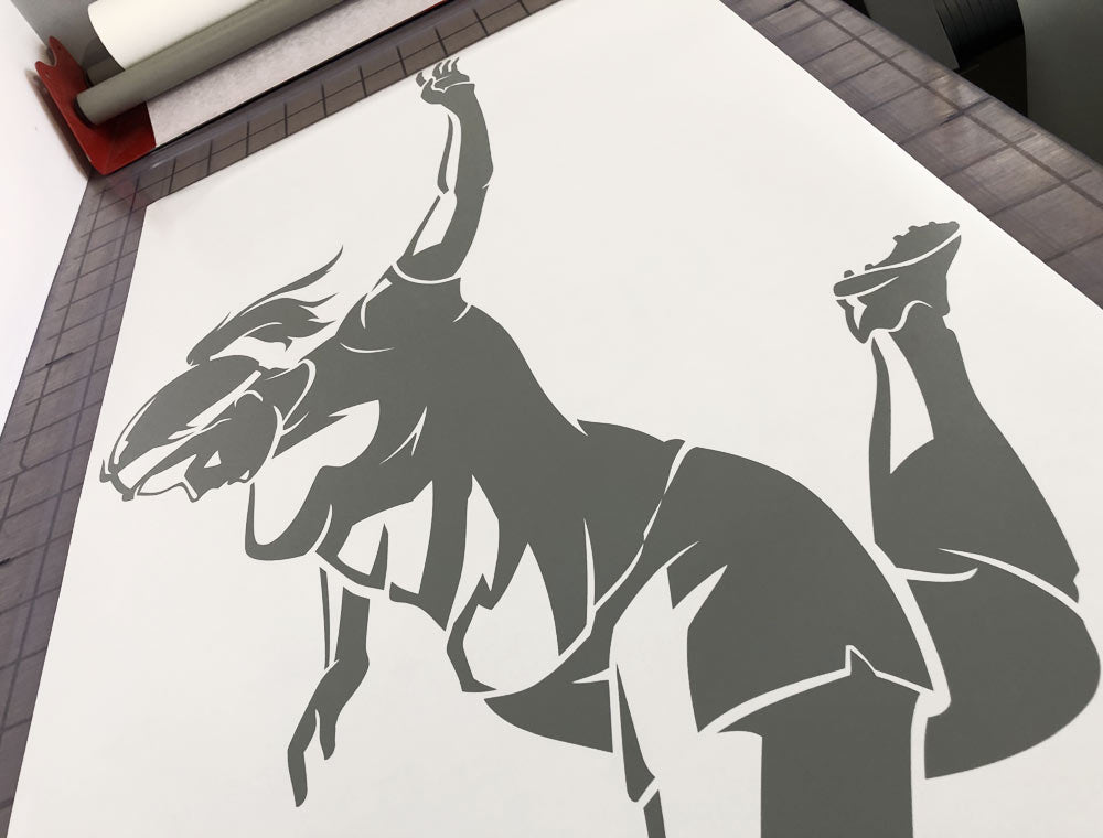 Female Footballer Wall Decal – Inspire Her Game with Soccer Room Decor