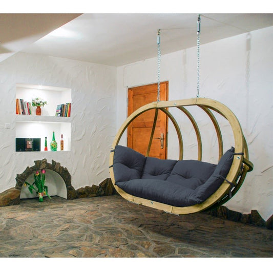 Globo Royal Anthracite Hanging Egg Chair