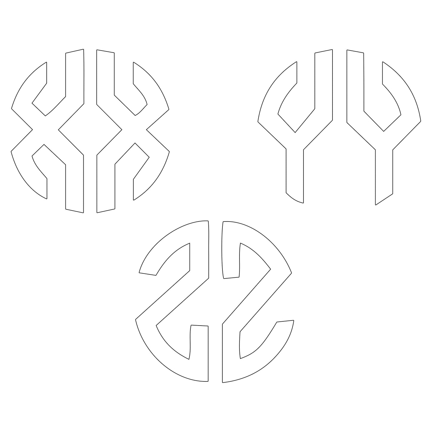 Personalised Monogram Initials Iron On Transfer, White