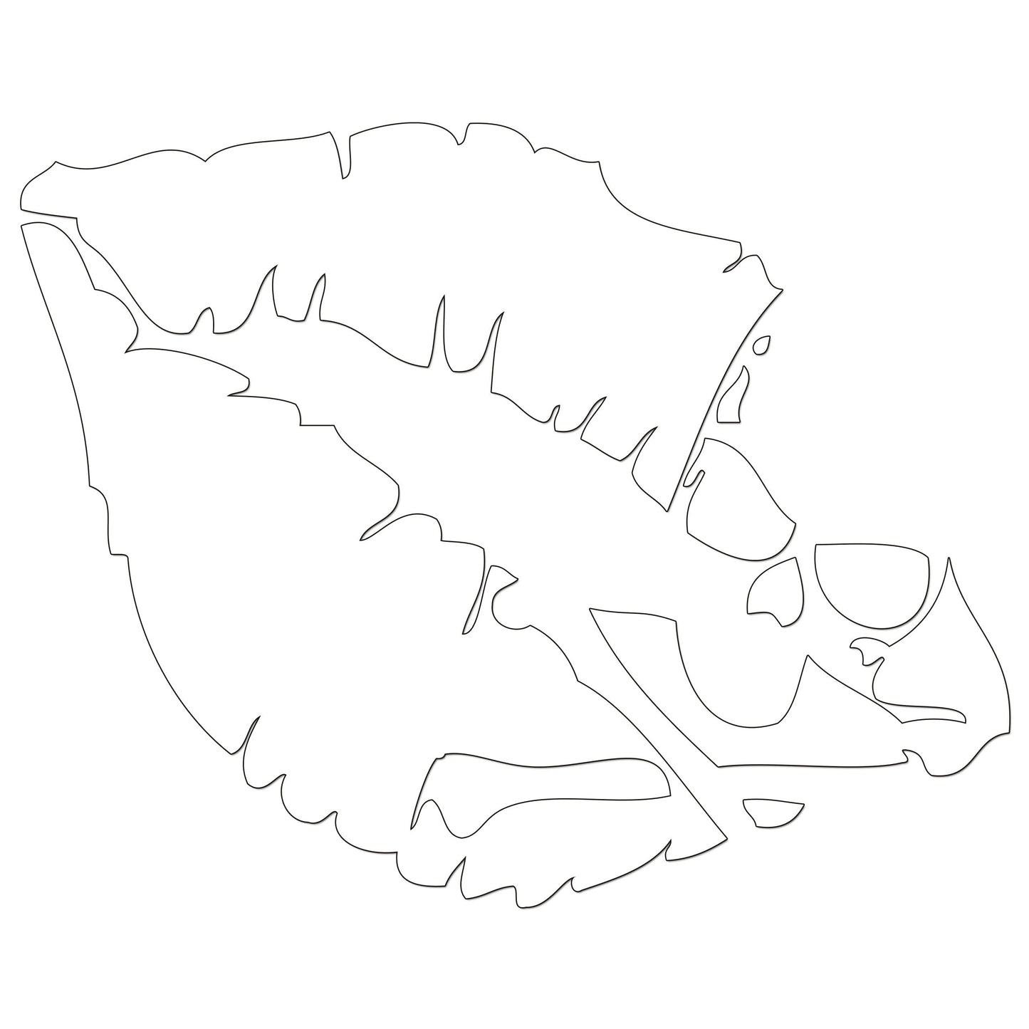 Skull Lips Iron On HTV Transfer