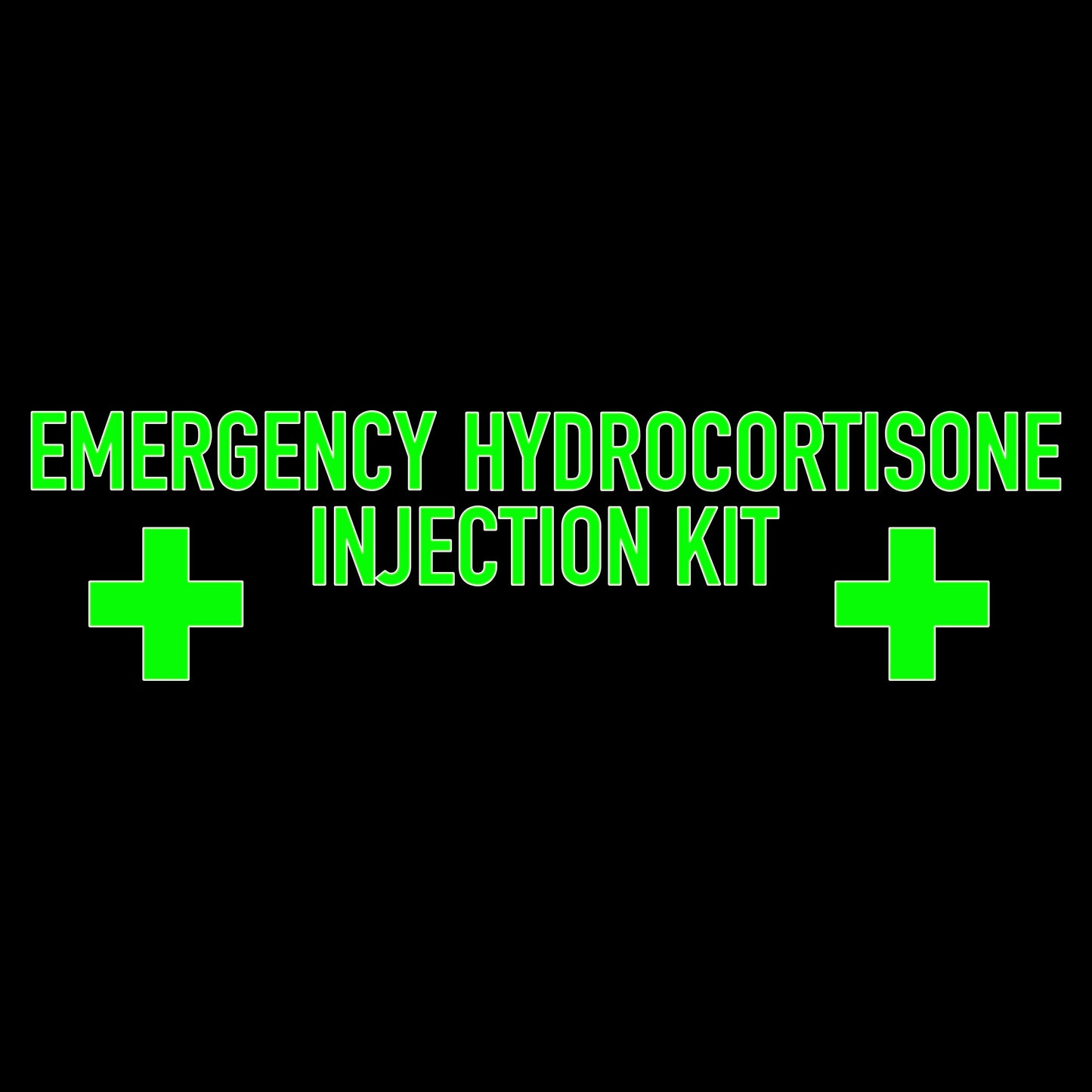 Emergency Hydrocortisone Injection Kit Sticker