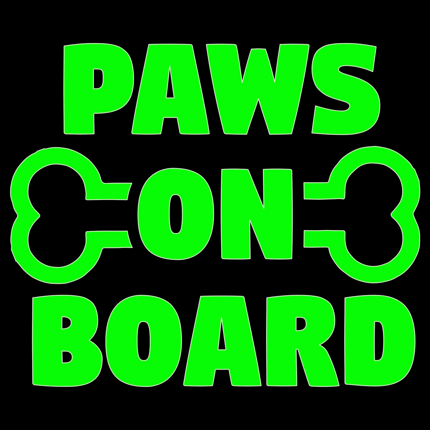 Paws On Board Sticker