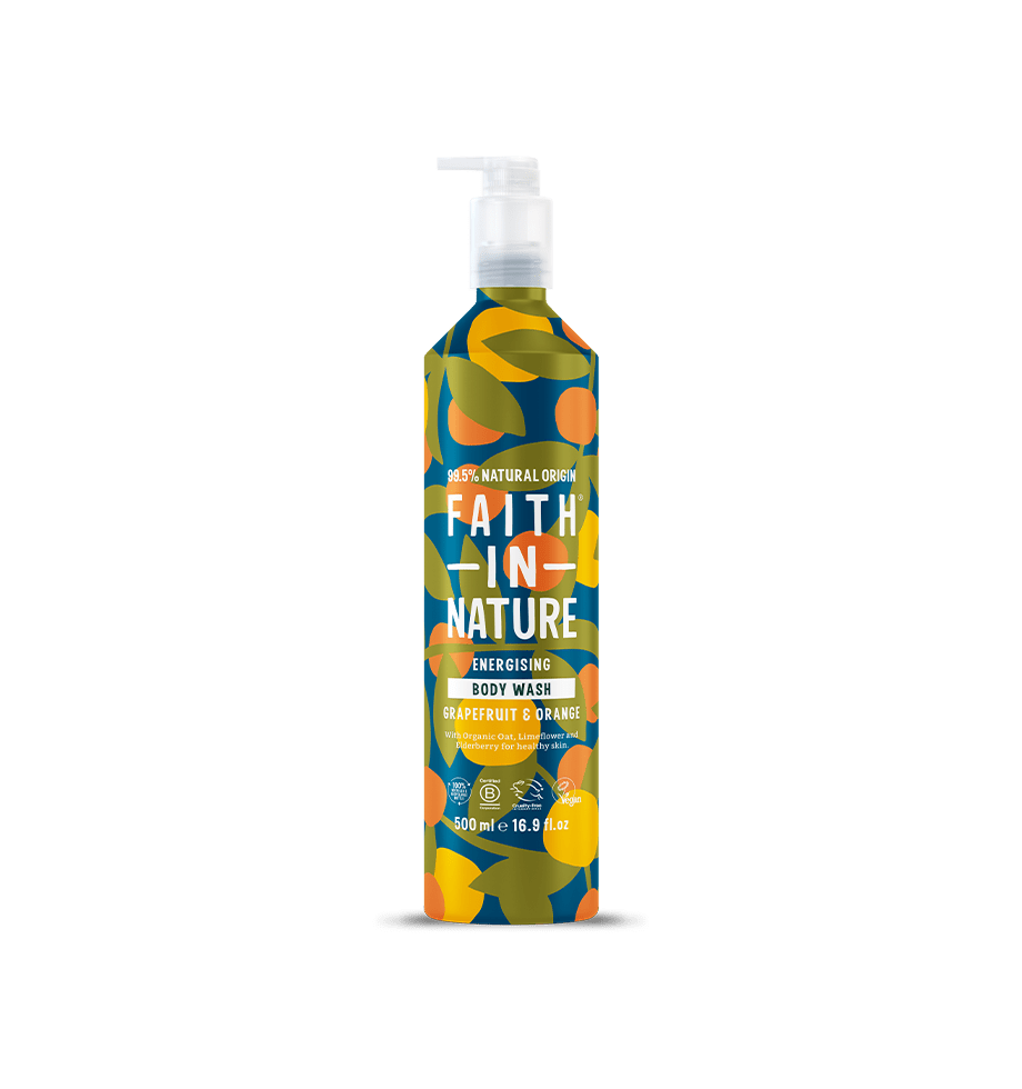 Grapefruit & Orange Body Wash 500ml Aluminium – 99.5% Natural Origin