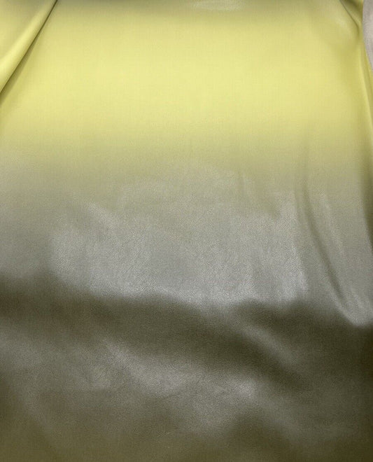 Green Black Faux Leather Leatherette Stretch Fabric
