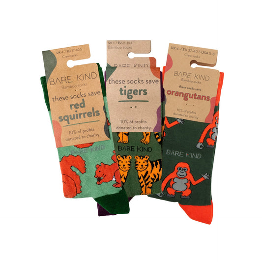 Green Lover 3 Bamboo Sock Set