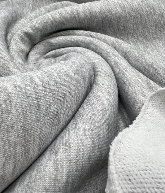 Grey Thick French Terry Loopback Fabric