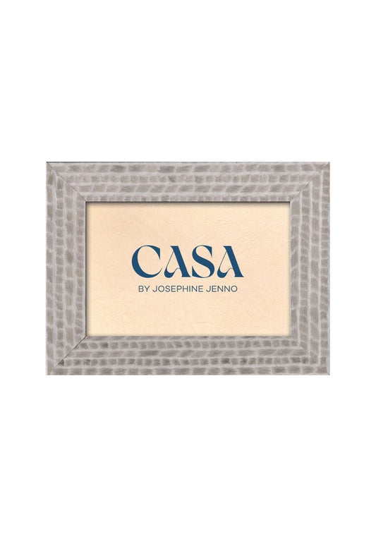 Grey Patterned Photo Frame 6x4"