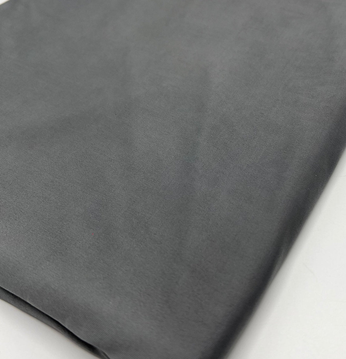 Grey Plain Shiny Soft Touch Slinky 4 Way Stretch Fabric
