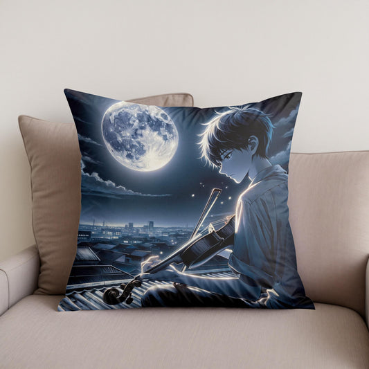Moonlit Melody Cotton Cushion