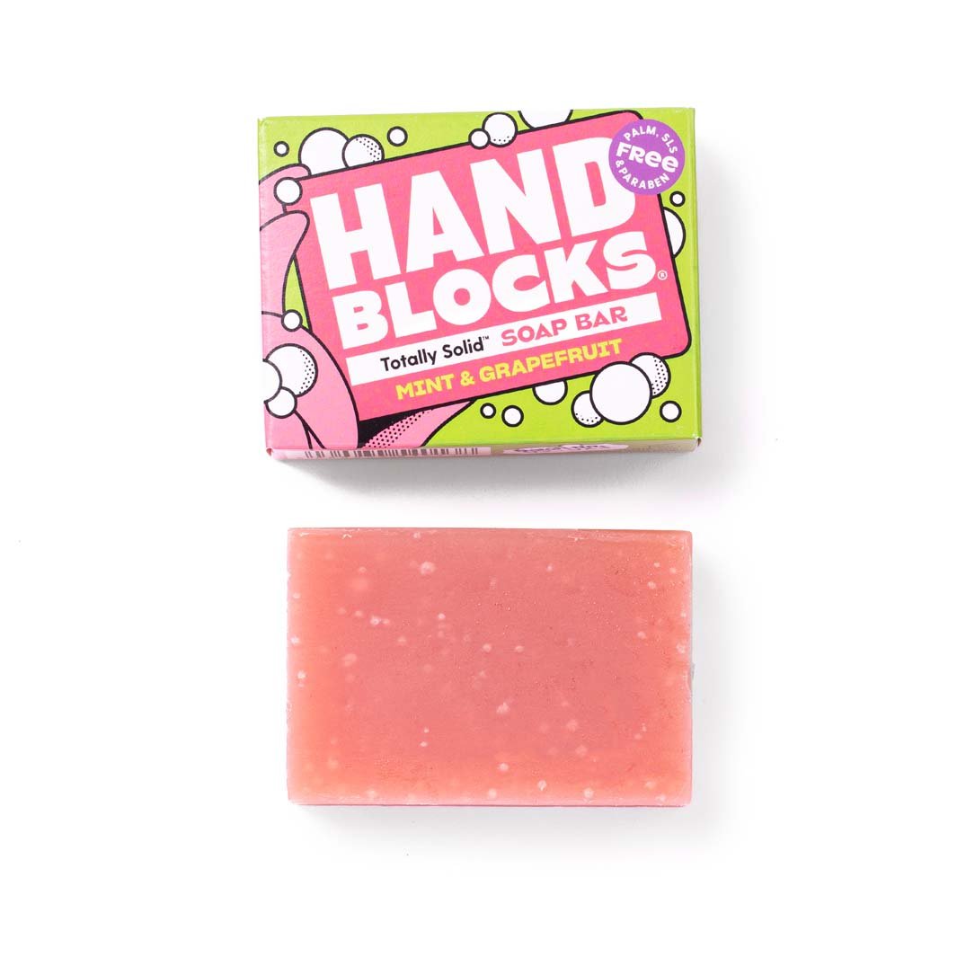 Hand Soap Blocks Solid Bar Mint & Grapefruit - Plastic Free Vegan Hand Soap Bars