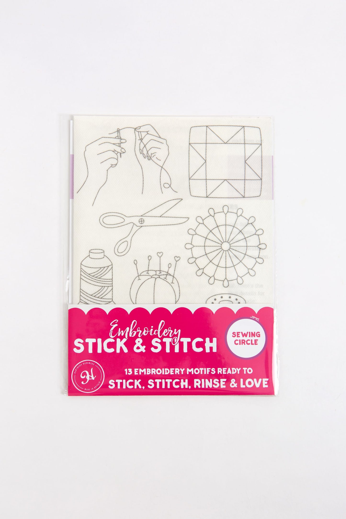 Sewing Circle Stick & Stitch Embroidery Pack