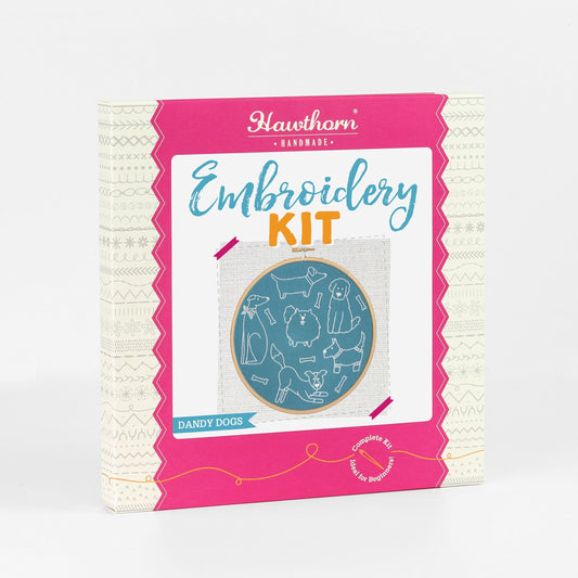 Dandy Dogs Embroidery Kit for Beginners