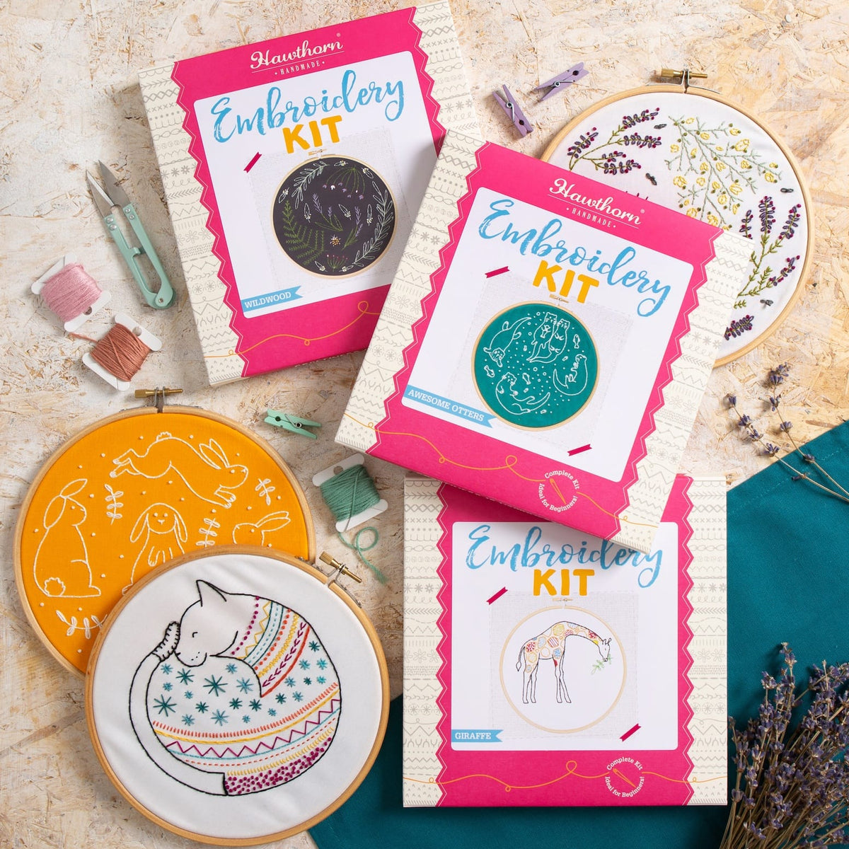Fields of Provence Botanical Embroidery Kit for Beginners