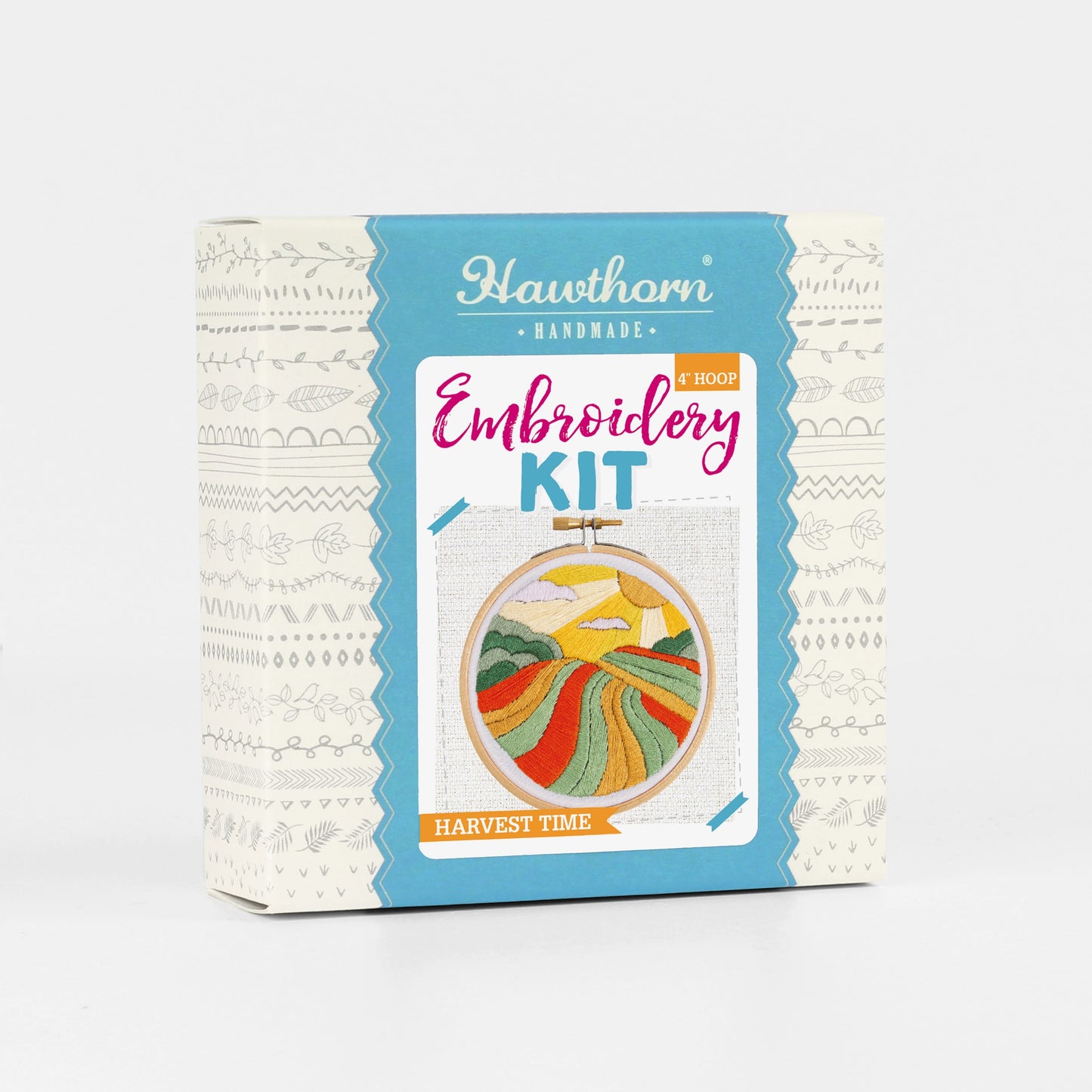 Harvest Time Landscape Mini Embroidery Kit for Beginners