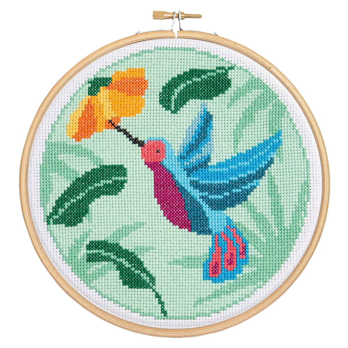 Hummingbird Cross Stitch Kit for Beginners