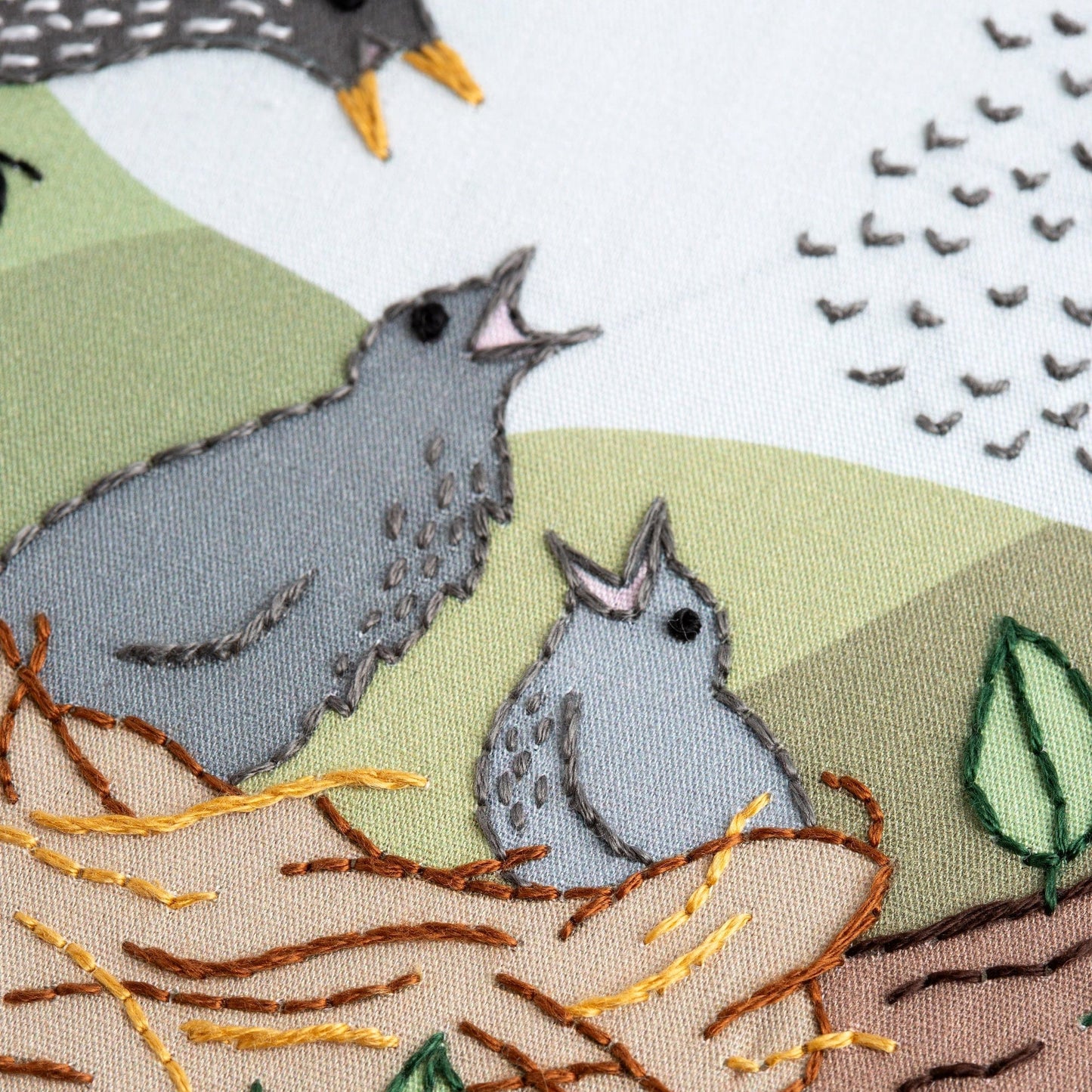 Starling Song Embroidery Kit for Beginners
