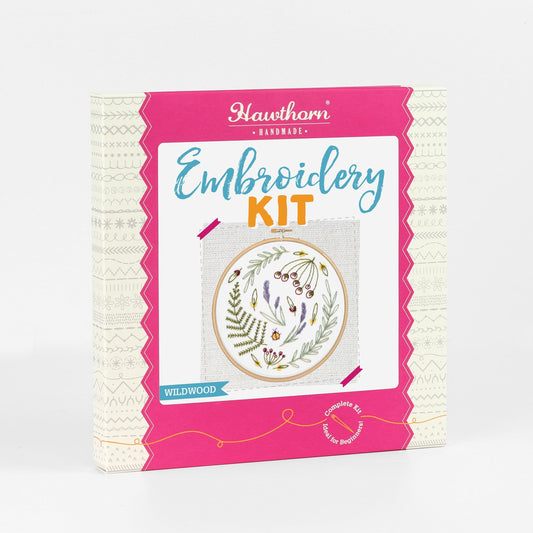 Wildwood Botanical Embroidery Kit for Beginners