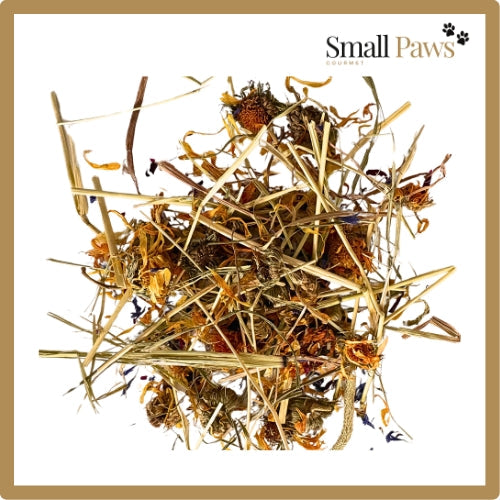 Timothy Hay with Flowers