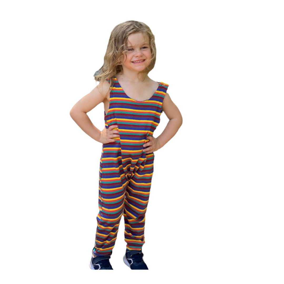 Hazel Stripe Dungarees
