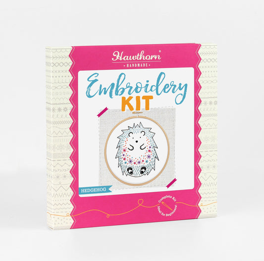Hedgehog Embroidery Kit for Beginners