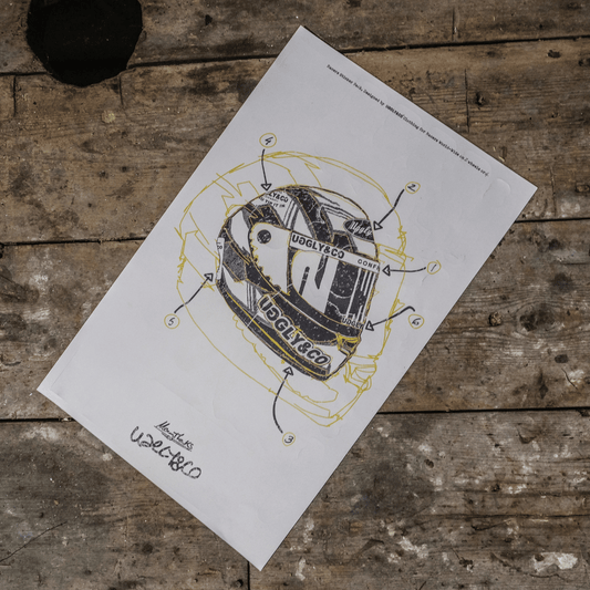 Uggly&Co Helmet Sticker Pack