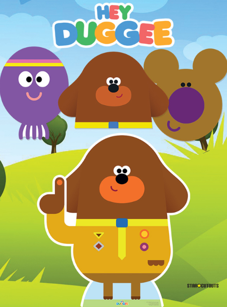 SC4194 Hey Duggee Christmas Cardboard Cut Out Multi Pack Bundle Height 120cm