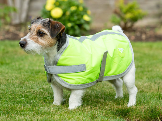 Classic 240g Waterproof Dog Coat - High Viz Yellow
