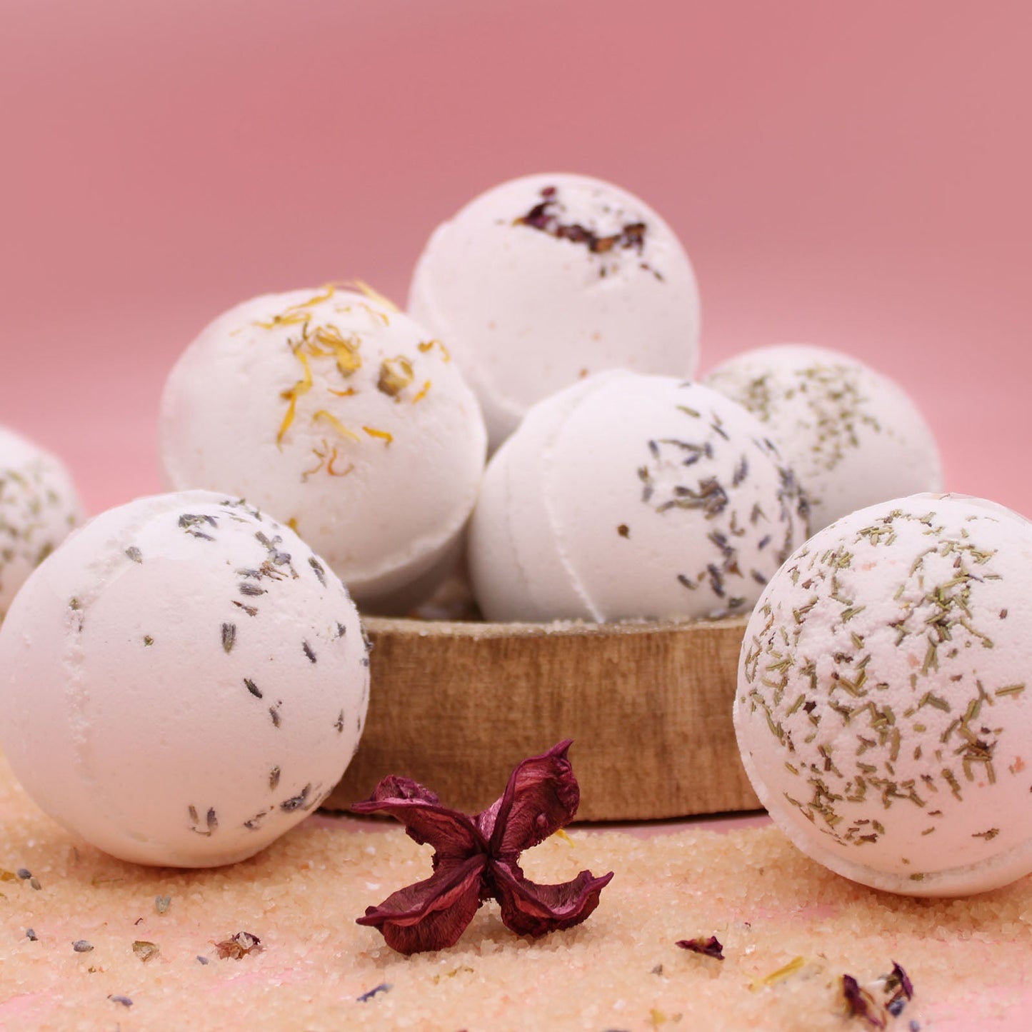 Himalayan Salt Bath Bomb - Energise with Lemon, Ginger, Orange & Avocado Oil