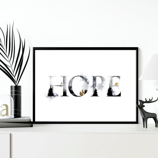 Xmas wall art print for Christmas decor