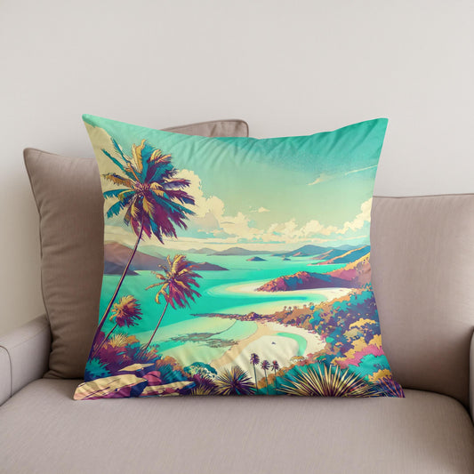 Whitsunday Bliss Cotton Cushion