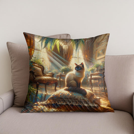 Siamese Solitude Cotton Cushion
