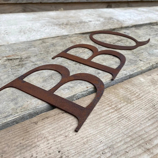 5" Classic Font Rusty Metal Alphabet Letters A-Z 0-9