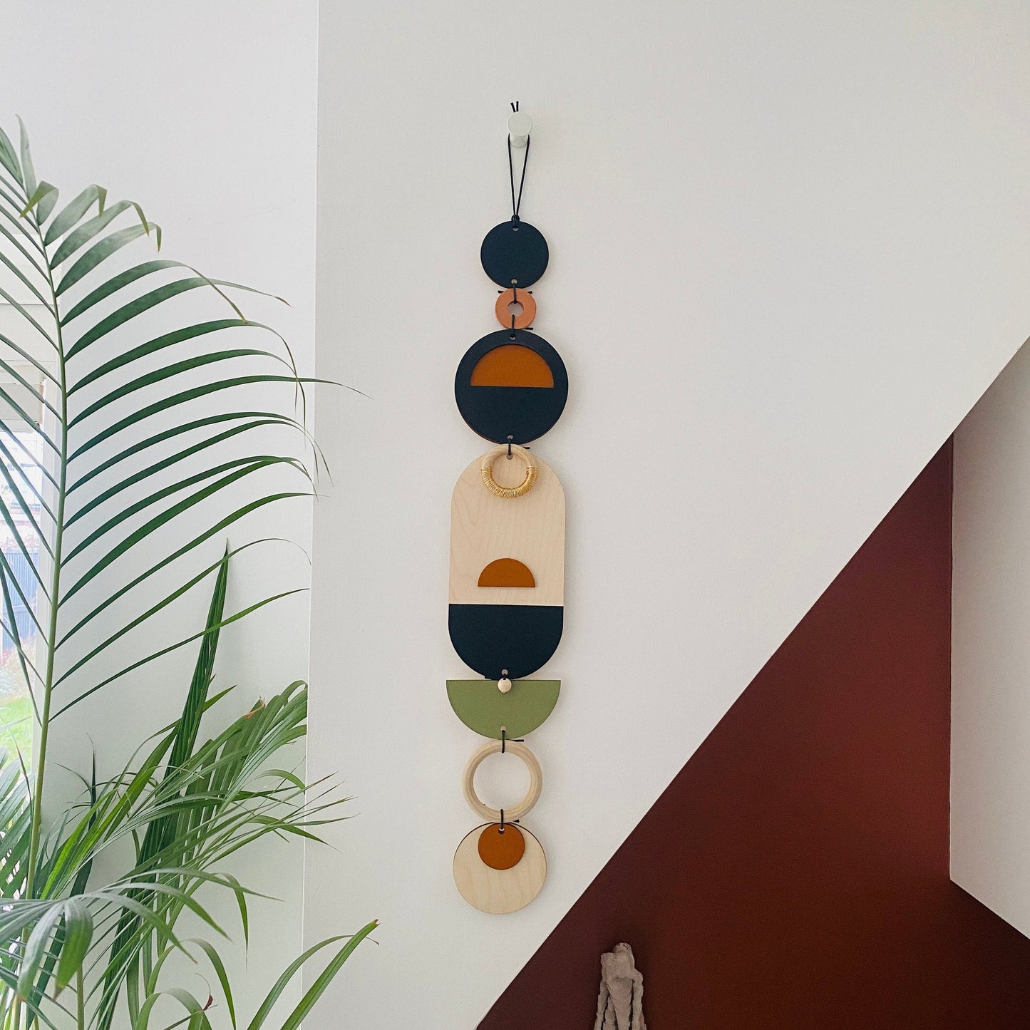 Modern Wall Art - Geometric Artwork - Minimal Home Decor - Bauhaus Wood Art