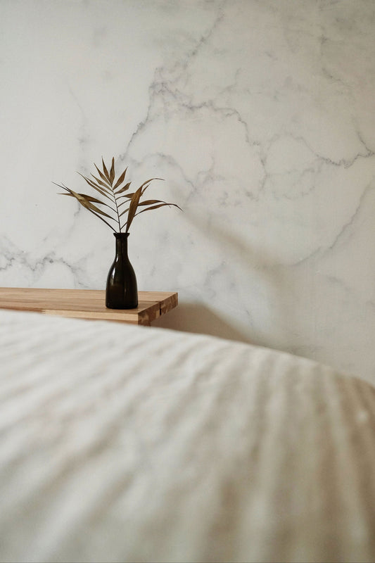 White Marble Wallpaper | Stone Texture Wall Mural | Marble Pattern Mural | Wall Murals | Peel and Stick or Traditional