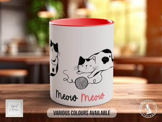 Cute Doodle Cats Mug