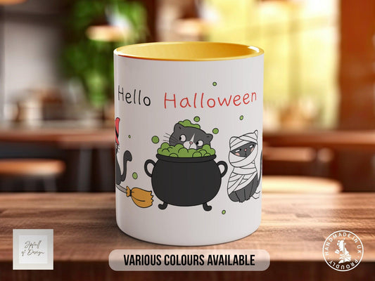 Cute Halloween Cat Mug
